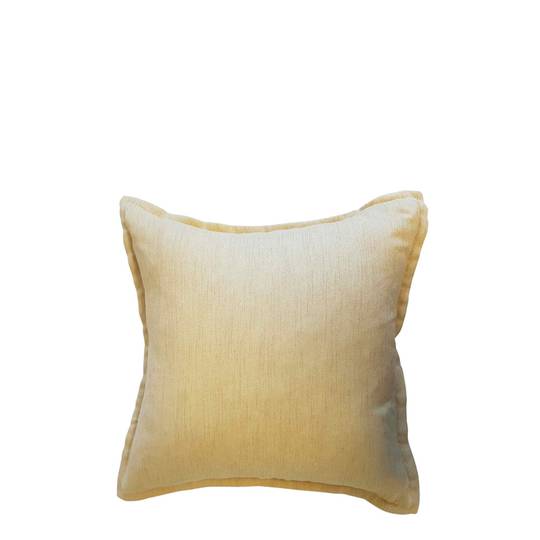 *CUSHION COVER PLAIN MUSTARD YELLOW DOUBLE SIDED WITH A 2CM FLANGE